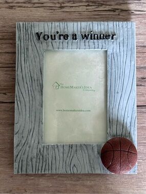 You’re a Winner Basketball Photo Frame - Gray